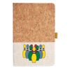 Cork And Heathered Fabric Hardcover Journal 5.5" X 8.25" Thumbnail
