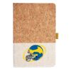 Cork And Heathered Fabric Hardcover Journal 5.5" X 8.25" Thumbnail