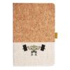 Cork And Heathered Fabric Hardcover Journal 5.5" X 8.25" Thumbnail