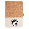 Cork And Heathered Fabric Hardcover Journal 5.5" X 8.25" Thumbnail