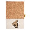 Cork And Heathered Fabric Hardcover Journal 5.5" X 8.25" Thumbnail