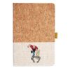 Cork And Heathered Fabric Hardcover Journal 5.5" X 8.25" Thumbnail