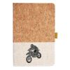 Cork And Heathered Fabric Hardcover Journal 5.5" X 8.25" Thumbnail