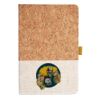 Cork And Heathered Fabric Hardcover Journal 5.5" X 8.25" Thumbnail