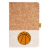 Cork And Heathered Fabric Hardcover Journal 5.5" X 8.25" Thumbnail