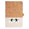 Cork And Heathered Fabric Hardcover Journal 5.5" X 8.25" Thumbnail