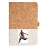 Cork And Heathered Fabric Hardcover Journal 5.5" X 8.25" Thumbnail
