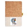 Cork And Heathered Fabric Hardcover Journal 5.5" X 8.25" Thumbnail