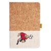 Cork And Heathered Fabric Hardcover Journal 5.5" X 8.25" Thumbnail