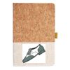 Cork And Heathered Fabric Hardcover Journal 5.5" X 8.25" Thumbnail