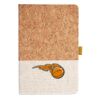 Cork And Heathered Fabric Hardcover Journal 5.5" X 8.25" Thumbnail