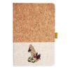 Cork And Heathered Fabric Hardcover Journal 5.5" X 8.25" Thumbnail
