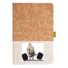 Cork And Heathered Fabric Hardcover Journal 5.5" X 8.25" Thumbnail