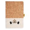 Cork And Heathered Fabric Hardcover Journal 5.5" X 8.25" Thumbnail
