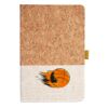 Cork And Heathered Fabric Hardcover Journal 5.5" X 8.25" Thumbnail