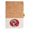 Cork And Heathered Fabric Hardcover Journal 5.5" X 8.25" Thumbnail