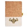 Cork And Heathered Fabric Hardcover Journal 5.5" X 8.25" Thumbnail