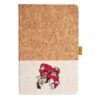 Cork And Heathered Fabric Hardcover Journal 5.5" X 8.25" Thumbnail