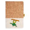 Cork And Heathered Fabric Hardcover Journal 5.5" X 8.25" Thumbnail