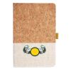 Cork And Heathered Fabric Hardcover Journal 5.5" X 8.25" Thumbnail