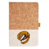 Cork And Heathered Fabric Hardcover Journal 5.5" X 8.25" Thumbnail