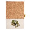 Cork And Heathered Fabric Hardcover Journal 5.5" X 8.25" Thumbnail