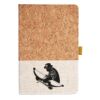 Cork And Heathered Fabric Hardcover Journal 5.5" X 8.25" Thumbnail