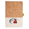 Cork And Heathered Fabric Hardcover Journal 5.5" X 8.25" Thumbnail