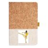 Cork And Heathered Fabric Hardcover Journal 5.5" X 8.25" Thumbnail