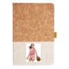 Cork And Heathered Fabric Hardcover Journal 5.5" X 8.25" Thumbnail