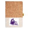 Cork And Heathered Fabric Hardcover Journal 5.5" X 8.25" Thumbnail