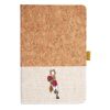 Cork And Heathered Fabric Hardcover Journal 5.5" X 8.25" Thumbnail