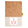 Cork And Heathered Fabric Hardcover Journal 5.5" X 8.25" Thumbnail