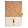 Cork And Heathered Fabric Hardcover Journal 5.5" X 8.25" Thumbnail