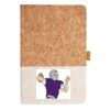 Cork And Heathered Fabric Hardcover Journal 5.5" X 8.25" Thumbnail
