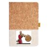 Cork And Heathered Fabric Hardcover Journal 5.5" X 8.25" Thumbnail