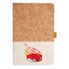 Cork And Heathered Fabric Hardcover Journal 5.5" X 8.25" Thumbnail