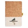 Cork And Heathered Fabric Hardcover Journal 5.5" X 8.25" Thumbnail