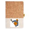 Cork And Heathered Fabric Hardcover Journal 5.5" X 8.25" Thumbnail