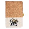Cork And Heathered Fabric Hardcover Journal 5.5" X 8.25" Thumbnail