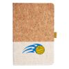 Cork And Heathered Fabric Hardcover Journal 5.5" X 8.25" Thumbnail