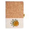 Cork And Heathered Fabric Hardcover Journal 5.5" X 8.25" Thumbnail