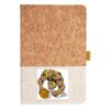 Cork And Heathered Fabric Hardcover Journal 5.5" X 8.25" Thumbnail