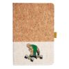 Cork And Heathered Fabric Hardcover Journal 5.5" X 8.25" Thumbnail