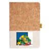 Cork And Heathered Fabric Hardcover Journal 5.5" X 8.25" Thumbnail