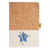 Cork And Heathered Fabric Hardcover Journal 5.5" X 8.25" Thumbnail