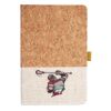Cork And Heathered Fabric Hardcover Journal 5.5" X 8.25" Thumbnail