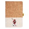 Cork And Heathered Fabric Hardcover Journal 5.5" X 8.25" Thumbnail