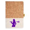Cork And Heathered Fabric Hardcover Journal 5.5" X 8.25" Thumbnail