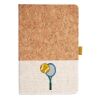 Cork And Heathered Fabric Hardcover Journal 5.5" X 8.25" Thumbnail